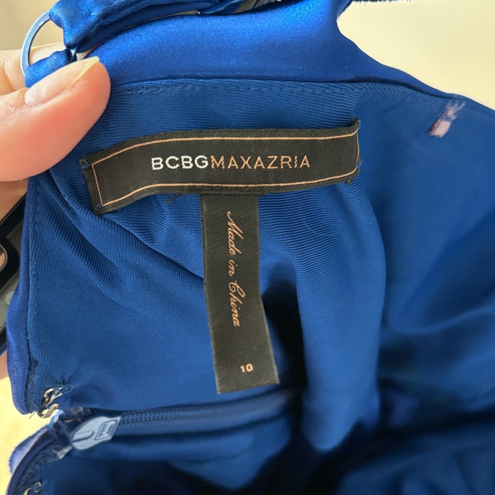 BCBGMaxAzria Royal Blue Layered Mini Dress - Picture 2 of 4